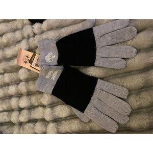 Y2k nwt vintage og juicy couture knit winter gloves mittens grey